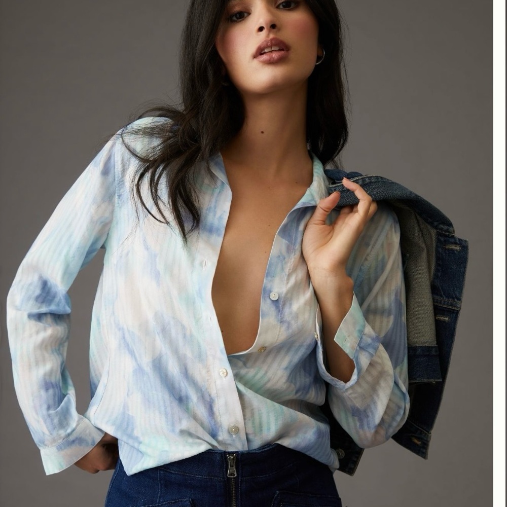 SOLD.    Cloth & Stone X Anthropologie button down shirt XL NWOT